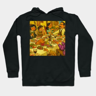 Mexican-American Family Thanksgiving Dinner Hoodie